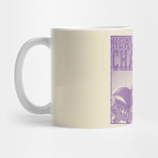 Larry Holmes Distressed Look Purple Mug